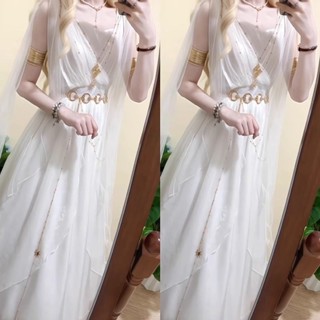 加急免費🔥仙女裙 神使希臘流浪風國風 漢元素lolita洛麗塔 吊帶仙女裙 飄逸連衣裙 服裝女