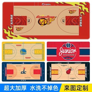 臺灣熱賣 【桃園出貨】廣東華南虎鼠標墊籃球場地闆週邊定製電腦桌墊超大號鍵盤墊120×60