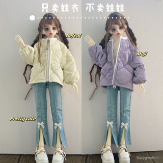 VDA 【BJD衣服/配件】bjd4分娃衣 棉服 棉衣 上衣外套喇叭牛仔褲套裝4 6cm娃娃衣服便宜清倉 FECV