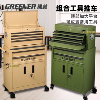#熱賣#居家生活#免運 GREENER小推車工業風工具收納櫃咖啡廳圖書畵室移動置物架綠林G家