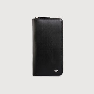 【BRAUN BUFFEL】HOMME-M 21卡拉鍊長夾-黑色(德國小金牛台灣總代理)/BF306-305-BK