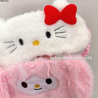 2025旅行午睡眼罩💞💓熱銷日系ins軟妹Hellokitty毛絨眼罩睡覺遮光冬夏通用助眠眼罩可愛女