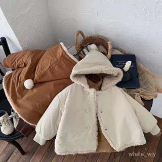 寶寶外套 兒童加厚外套 韓版保暖男女童外套 中小童加厚夾棉毛毛衣 寶寶百搭羊羔絨上衣
