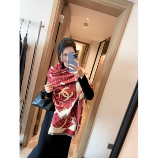 韓版氣質圍巾秋冬新款女生圍巾 精品時尚氣質名媛圍巾 保暖圍巾 長款圍巾 圍脖 流蘇圍巾 紅色