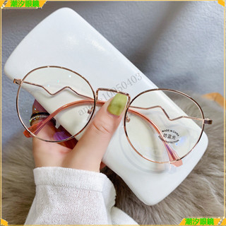👓近視眼鏡👓新款時尚大框近視眼鏡 素顔圓形近視眼鏡 有度數無度數眼鏡 鍍藍膜近視眼鏡 近視眼鏡 眼鏡