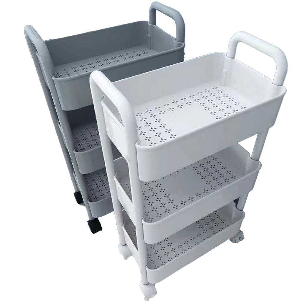 🍁限時下殺🍁小推車置物架落地廚房浴室移動零食衛生間多功能置物架 小推車收納架 縫隙置物架 置物架推車 浴室收納架 LKZ