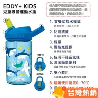 臺灣熱銷出貨 CAMELBAK 400ml eddy+ 兒童水杯400ml兒童吸管杯 兒童水壺 運動水瓶 夏季冷水11