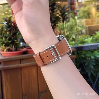 【廠家批發】適用Appleiwatch7/SE/6/5代愛碼仕蘋果手錶watch4錶帶真皮41/45m