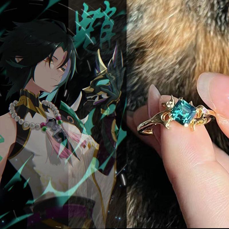 【 戒指丨原神 】魈主題時尚印象戒指 魈同人遊戲週邊 魈動漫2次元ins風小衆指環 送禮 生日禮物