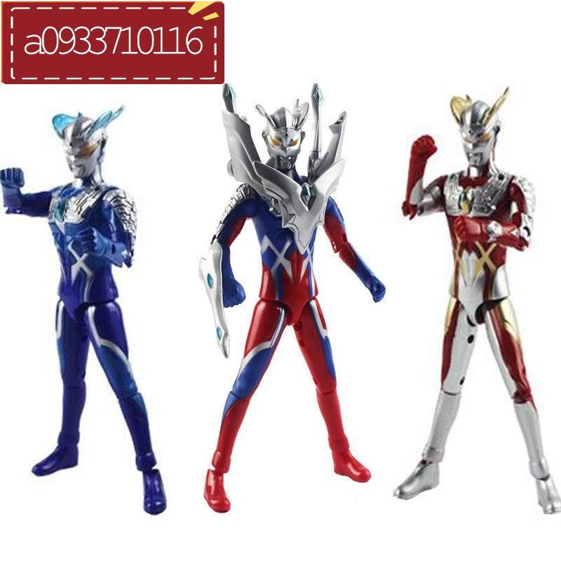 『桃園發貨』捷德超人力霸王歐布超人力霸王17關節可動17厘米銀河超人力霸王賽羅超人力霸王玩具