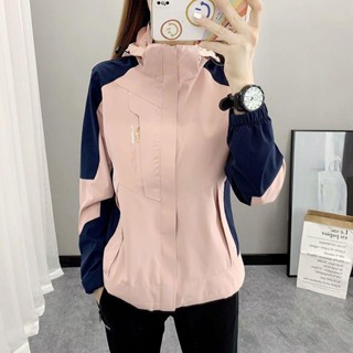 【免運】防水防風戶外衝鋒衣女春秋單層防風防水薄款外套潮牌運動風衣男登山服訂製