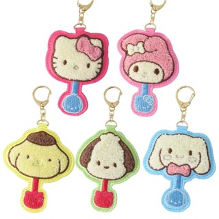 【現貨】小禮堂 Sanrio 三麗鷗 造型刺繡鑰匙圈 (不二家巧克力) 帕恰狗 大耳狗 布丁狗