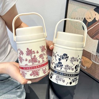 燜燒杯 保溫罐 悶燒壺 燜燒罐 保溫杯 外帶盒 真空罐 316不銹鋼燜燒杯學生上班手柄便捷飯盒新款國潮高顏值帶勺燜燒罐