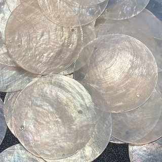 滿199發貨 燈飾片 100片進口燈飾片 網紅ins母貝鏡貝殼燈飾片 5-6-7公分diy貝殼圓片飾品