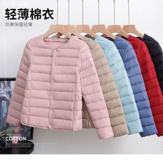 Umi🚗限時免運 清倉內膽棉衣加絨加厚輕薄羽絨棉服內穿外搭大碼寬松棉襖保暖外套