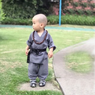 【熱銷免運】小和尚衣服兒童寶寶拍照男童國學服書童古裝漢服六一兒童演出服 cos服裝 化裝舞會 搞怪服裝 演出服裝 萬聖節