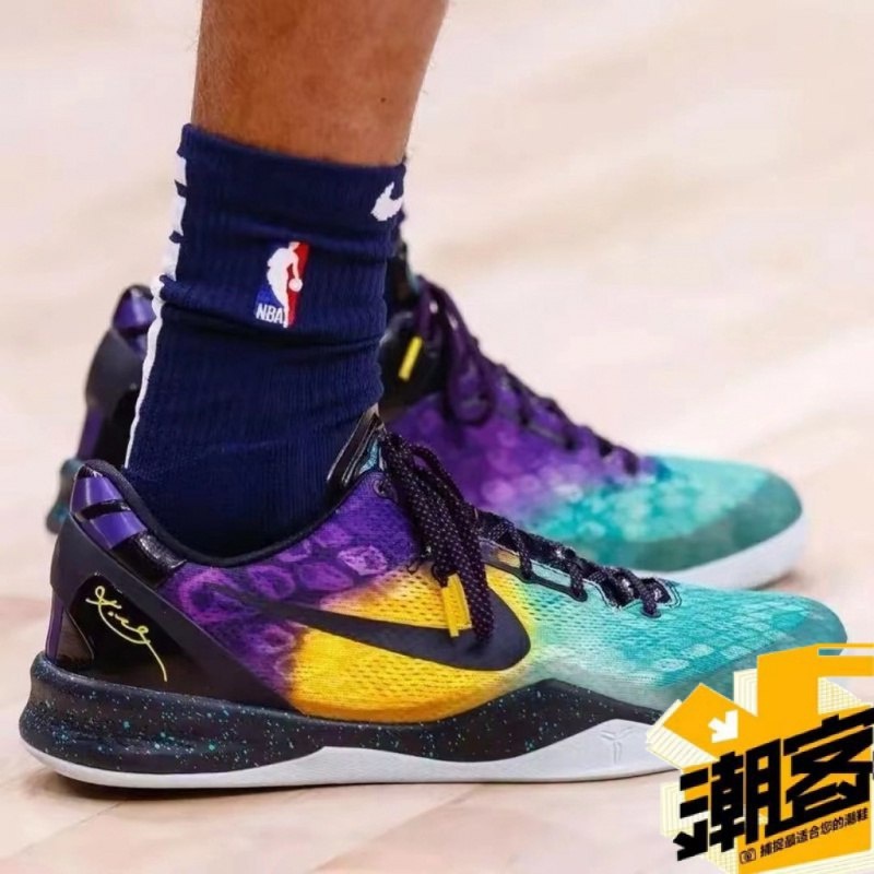 韓國代購公司貨NK Kobe 8 Easter 綠紫 復活節 柯比8 科比8代 運動鞋男 耐磨防滑實戰籃球鞋