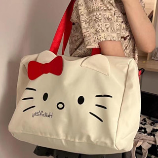 大容量旅行包🎀 原創Kitty貓少女校園衣服收納袋輕便拉桿旅遊出差手提包行李收包 衣物收納包 行李袋 手提包