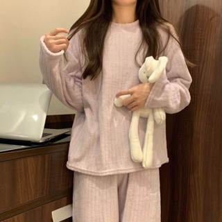 小甜心sweet👙現貨👙 睡衣 睡衣套裝 珊瑚絨睡衣 暖暖套裝 絨毛睡衣 保暖 居家套裝 居家服 刷毛