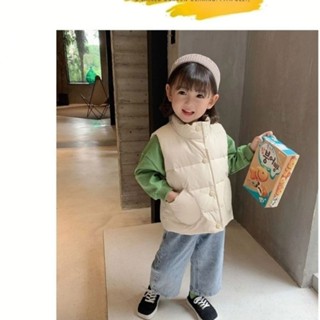 Lovelg baby【現貨】童裝 兒童背心 女童 男童 羽絨棉 秋冬季 坎肩外套 小馬甲 保暖 秋冬季 外穿馬甲