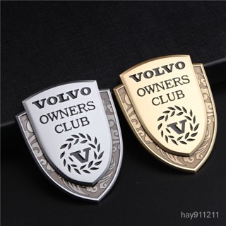 SD嚴選🏅沃爾沃XC60 S60L S90 XC90 V40汽車改裝車身裝飾車標側標金屬車貼
