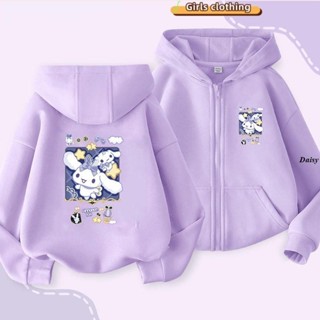 [秋冬新品]女童外套女大童秋冬衣服玉桂狗中大童拉鏈連帽衛衣秋冬季女童開衫兒童外套2024洋氣新款潮Daisy5