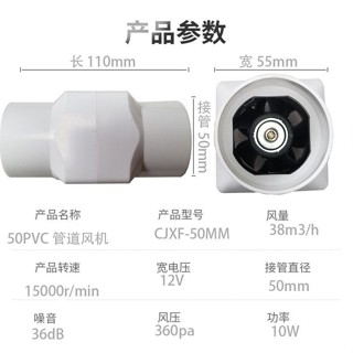迷你小型排風扇衛生間50 1寸 2寸小型排煙機管道抽風機