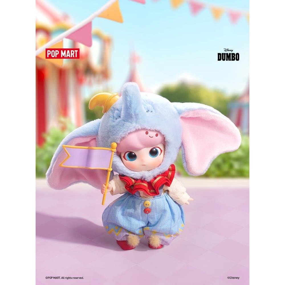 POPMART泡泡玛特DIMOO×小飞象可动人偶BJD娃娃人偶关节可动玩具