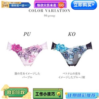 臺灣熱賣 華歌爾Salute內褲女重工蕾絲刺繡柔軟透氣無痕性感低腰三角褲06G(40TJ706MLW)(日本直郵)1