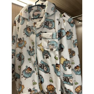 法蘭絨初音未來Miku睡衣女冬季珊瑚絨加厚加絨保暖學生家居服套裝 NZH8