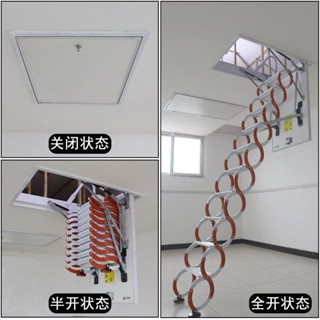 *【訂金】閣樓伸縮樓梯自動加厚隱形折疊手動電動室內家用伸縮梯升降梯子-hhuqvmzll9