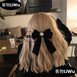 （包熱賣！）2024韓國ins氣質少女簡約公主後腦勺髮夾抓發盤發黑色絲絨玫瑰花蝴蝶結髮夾復古法式頂夾小香風高級髮飾LiW
