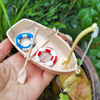 漂浮裝飾 魚缸漂浮造景模型玩具 微景觀diy擺件 迷你模擬小船 漂浮潛水員 遊泳圈釣魚漁船 魚缸造景 魚缸裝飾 漂浮球