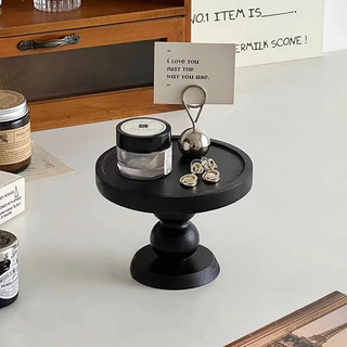 🖤ins風複古木質託盤 擺件玄關鑰匙收納 香薰蠟燭展示盤 臥室首飾置物 託盤 簡約 置物架 木質託盤 木製託盤 木頭託盤