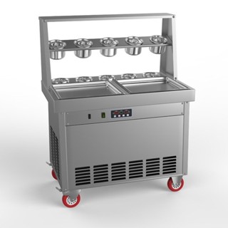 【特價限時購】 炒冰機 小型全自動炒痠奶機器 擺攤冰淇淋大方捲機 粥機 冰沙機 商用鍋 ㅤ