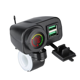 現貨熱賣 摩託車手機充電器QC3.0快充12V踏闆機車改裝手機usb充電介面 摩托車配件