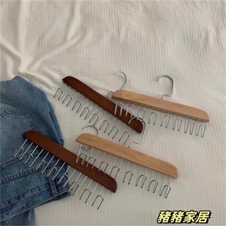品質保障💝💝多功能木質掛鉤 櫥櫃免打孔掛鉤 學生宿舍包包內衣吊帶收納晾曬架 衣帽鉤 家用衣架Wenna