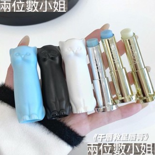 凡士林貓咪推薦潤唇膏保濕滋潤幹皮學生淡化唇紋幹裂補水無色口紅