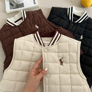 虧本給家人們👑兒童棉馬甲男童夾棉秋冬款小童外套潮牌格子小馬夾外穿女純棉 RME0