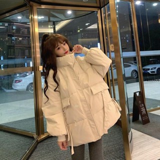 秋冬外套女 麵包外套女 外套大尺碼 麵包服 厚外套 寬鬆 鋪棉外套 保暖外套 黑色 冬天外套