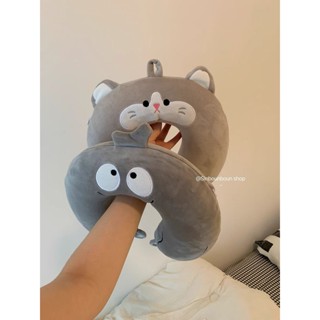 U型枕✨ 迴彈記憶棉頸枕 駝峰型枕 午睡枕 旅行枕 M型記憶棉頸枕 趴趴枕 枕頭 高顏值 午睡神器 小怪獸可拆洗旅行便攜