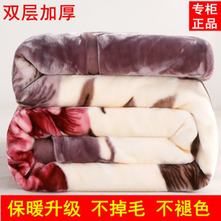 厚毛毯 毛毯 法蘭絨 暖暖被 法蘭絨毛毯 羊羔絨毛毯 雙層加厚毛毯冬季保暖毯子單人雙人拉捨爾墊毯蓋毯午睡毯時尚被子