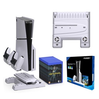 明天拿貨✅DOBE PS5 Slim PRO充電底座 散熱 卡架 展示架座充 多功能散熱充電底座 充手把 光碟版 數位版