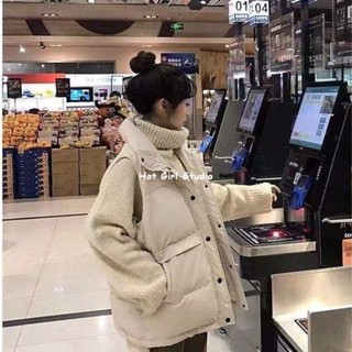 【免運】韓版寬鬆冬季新款羽絨馬甲 羽絨背心 羽絨馬甲背心 背心外套 馬甲外套 無袖馬夾背心 翻領短版麵包外套