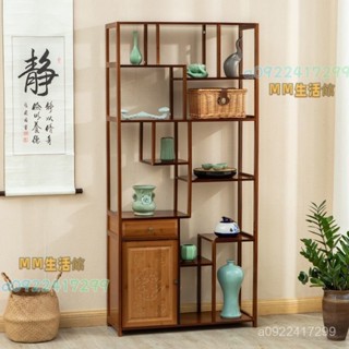#熱賣#免運#三聯發票#居家 中式博古架多寶閣實木茶室茶葉茶具擺放收納架茶架展示架置物櫃子