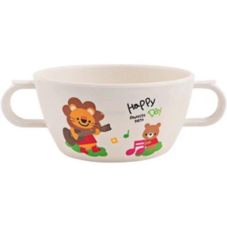 ♥環保竹纖維兒童碗 家用幼兒 無毒餐具 可愛卡通 寶寶碗 嬰兒喂養輔食碗 雙耳碗