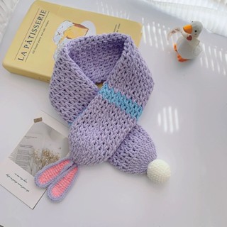 💖良品💗推薦🌈 手工編織圍巾 保暖圍巾diy材料包鉤針編織毛線自制兒童圍脖手工星黛露圍巾閨蜜禮物 情侶禮物