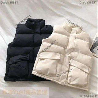 【🌈乖乖YuKi精品優選】秋冬鋪棉背心羽絨棉馬甲 棉服 馬甲外套 羽絨外套外套顯瘦韓版保暖背心 小可愛工作潮外套鋪棉背