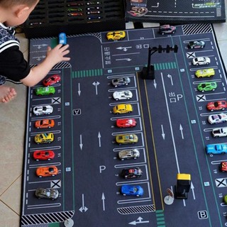 兒童地毯 遊戲墊 遊戲車道地墊 兒童地墊 停車場地墊 汽車地墊 汽車遊戲墊 交通遊戲墊 車車地墊 停車場地 CXMX