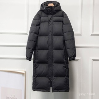 保暖外套 韓版 中戲羽絨棉服男女超長版過膝年新款加厚寬鬆藝考校服外套 羽絨外套連帽1125 IPJY